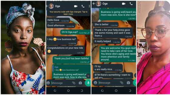 "Should I confront her?" Nigerian lady in pain after checking her man's phone, leaks his chats with her friend