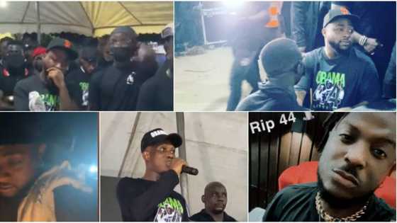 Obama DMW: Photos, Videos as Davido Bids Late Friend And PA Farewell in a Candlelight Service
