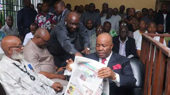 Akwa Ibom election: Akpabio defeated PDP's Ekpenyong, was robbed of victory - Justice Hafizu declares