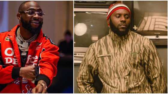 Video as Davido assures Odumodublvck of ‘Headies Next Rated' award: "Na u go collect am by the time 001 enter"