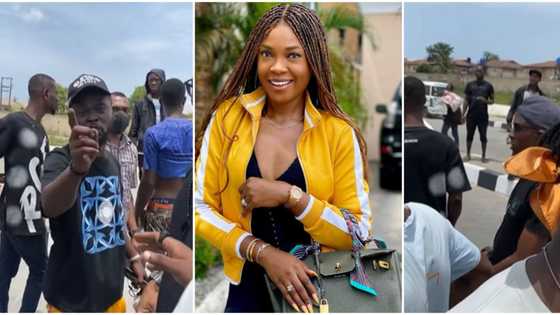 You can’t do anything to me: Drama as Omoni Oboli exchanges words with entitled Agberos at a movie location
