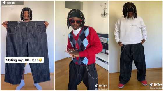 Retro fashion ideas: Young man gets people talking with his baggy jeans, rocks it like a star in video