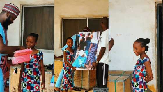 Man shows faces of beautiful father & daughter in picture that went viral on Sallah day in video