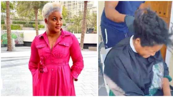 As long as she’s happy with it: Mixed reactions as Omotola Jalade-Ekeinde goes blonde