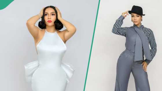 "Green with envy": BBNaija's Maria Chike Benjamin marks 32nd birthday with one-hand gorgeous dress