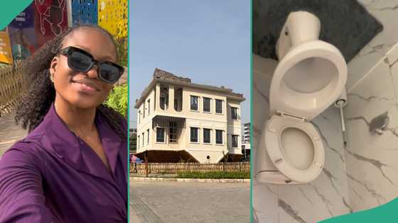 Lady tours upside down house built by Landmark Lagos, shares video of fascinating interior