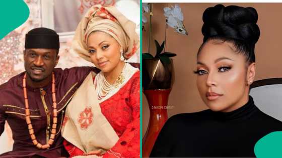 Peter Okoye's wife Lola shares gratitude note following viral video: "I choose to remain positive"