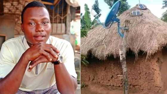 "Waste of money": Man upgrades his mud house, installs solar panels and satellite dish, photo surfaces