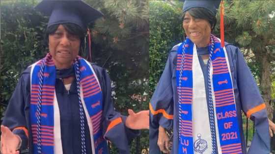 Young man celebrates grandmother who bagged masters degree at 86-years-old, graduation photos go viral