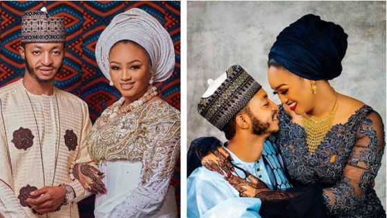 Hotunan auren ɗan gwamnan Jihar Jigawa da zuƙeƙiyar budurwarsa da suka hadu a Snapchat