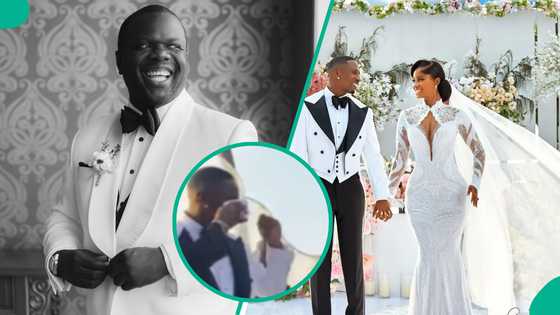JP 2025: OAP Osi Suave reacts to viral moment Juma Jux burst into tears as Priscy walked towards him