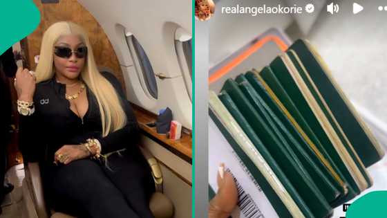 Angela Okorie flaunts used passports as she brags online: “I’ve never been rejected a visa before”