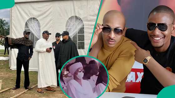 IK Ogbonna, Others Storm Abia State in Preparation for Alexx Ekubo's Funeral, Photo Evokes Emotions