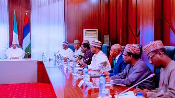 Shugaban Najeriya Buhari Ya Zauna da Emefiele Bayan Gwamnan CBN Ya Koma Aiki