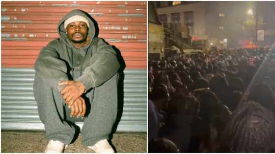 Police cancel Asake's show mid-performance as fans break in, cause chaos, stampede and casualties