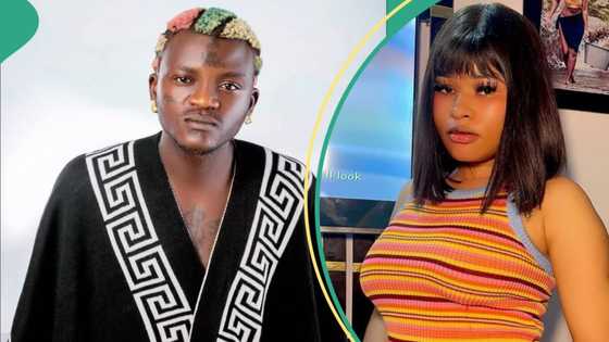 "Your eyes dey outside": Portable calls out Queen Dami over refusal to have his baby, spills details