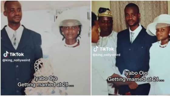 Old video of Iyabo Ojo getting married at 21 emerges, fans gush over resemblance with her kids