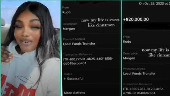 "We've been dating for 2 weeks": Lucky lady hits jackpot, displays huge amount of cash lover sent to her