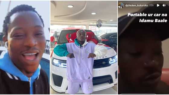 “You went to collect car on credit”: DJ Chicken taunts Portable in video after Zazu crooner bought Range Rover
