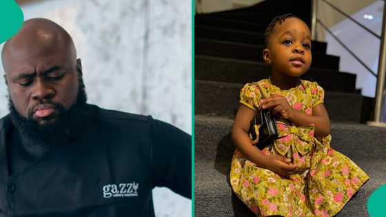 Lasisi Elenu punishes 2-year-old daughter, Asisat Oshoala, Rita Dominic, others react, clip trends