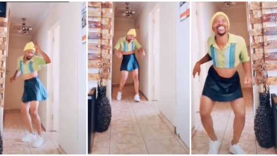 Dad thrills the internet with killer dance moves in mini skirt and crop top, video leaves many people gushing