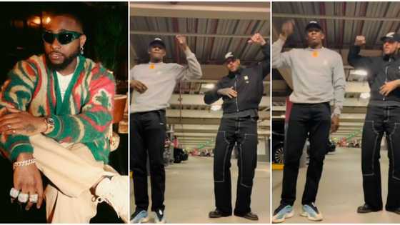 "Better than Chris Brown": Boxer Israel Adesanya jumps on Davido's Unavailable challenge, shows off legwork