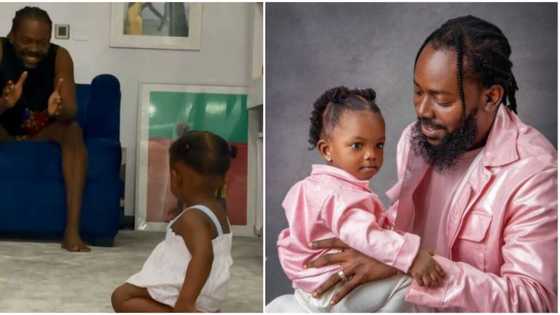 Father's Day: Adekunle Gold gushes over being a first time dad as he sings for daughter Deja in adorable video