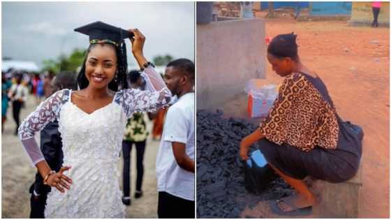 I got a degree but ended up selling charcoal to survive - Young lady reveals in viral video