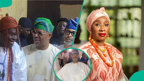 Olori Ronke Ogunwusi's daughter's wedding video shows bride's father allegedly sidelined in photos