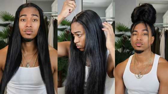 "You are so handsome": Man with long natural Hair like woman combs it, video stirs reactions on TikTok