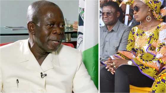 Wata sabuwa: Matar mataimakin gwamna na zargin Adams Oshiomhole da yi mata barazanar kisa