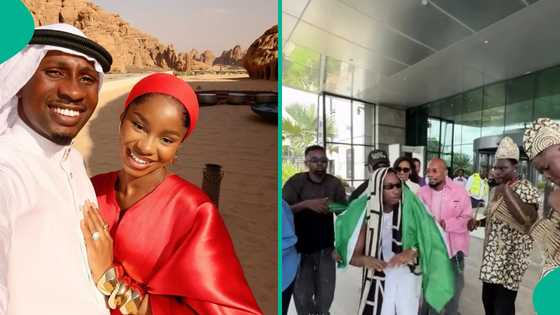 JP 2025: Priscilla's boo, Juma Jux lands in Lagos, dances joyfully at airport, clip trends