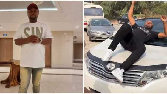 He don go meet babe: Reactions as Isreal DMW storms UNIBEN with new car Davido gifted him, causes a frenzy
