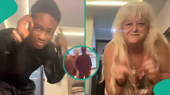 Nigerian man reunites with Oyibo lover, many point out 1 observation in viral video
