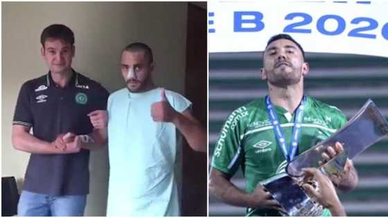 Jubilation as Player who survived Chapocoence plane crash 4 years ago lifts prestigious title (photo, video)