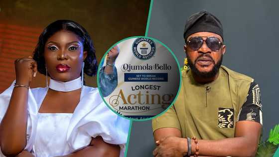 Ojumola Bello attempts Guinness record for longest acting marathon, Odunlade, others show support