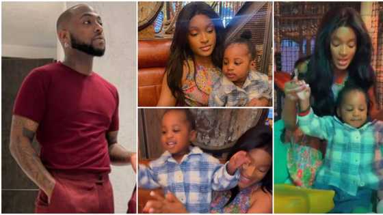 Davido’s alleged 4th baby mama Larissa celebrates son as he clocks 2, fans debate on little boy's looks