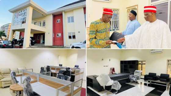 Hotuna: Kwankwaso ya ziyarci katafaren ofishin kamfen dinsa da aka gina a Abuja