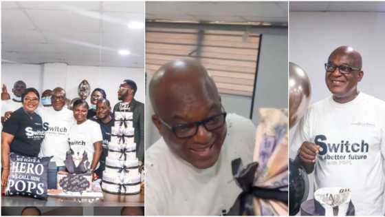 Nigerian dad gets emotional as kids surprise him on his birthday, many react to cute video