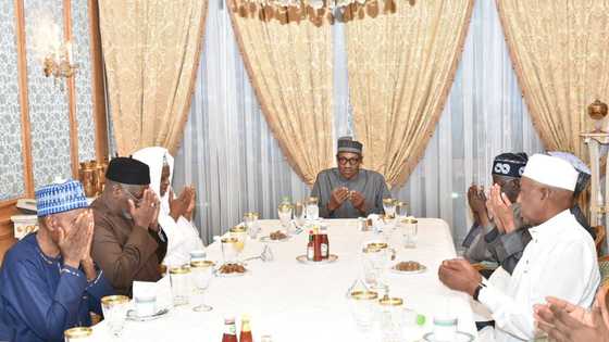 Hotuna: Buhari ya sha ruwa tare da Tinubu, Sultan da wasu manya a Saudiyya