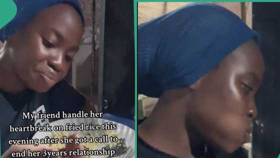 Lady gets heartbreaking phone call from her boyfriend of three years as he ends their relationship