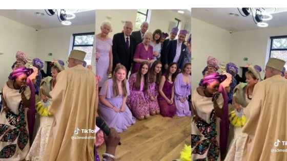 "They look like they are having fun": Oyinbos dance to Fuji songs, kneel to greet in Yoruba