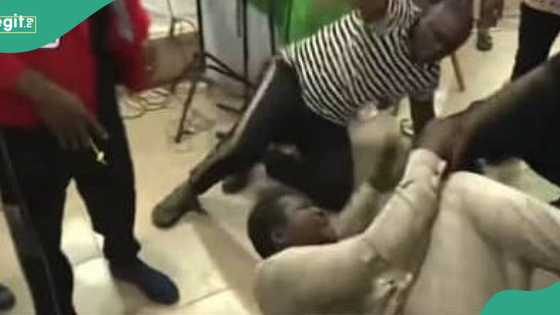 Imo governorship election: Drama as party agents exchange blows at collation centre, video emerges
