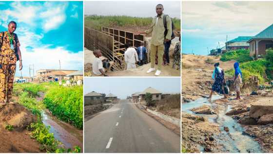 Obinna Gabriel: The Corps member whose kind efforts helped fix a ruined road in Kwara, photos emerge