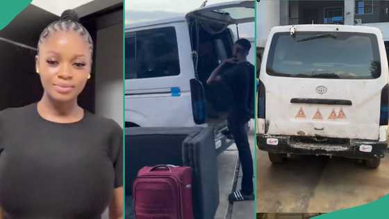 Lady packs her things and relocates from Ilorin to Lagos in search of better life