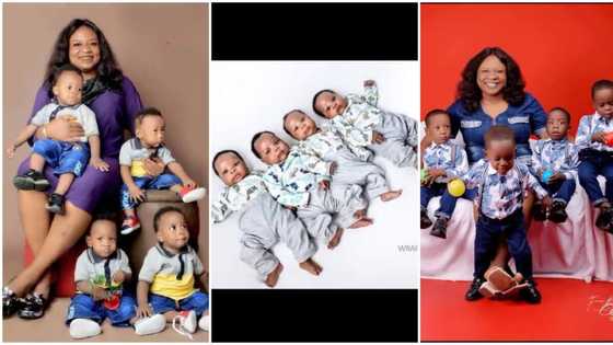 "I tap this blessing": Beautiful video of quadruplets who are all boys goes viral as they clock one year