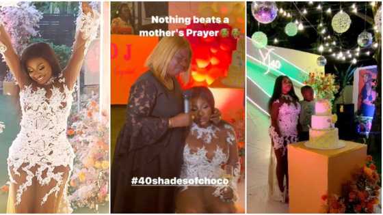 Yvonne Jegede throws lavish 40th birthday bash, actress' mum showers prayers on her in sweet video