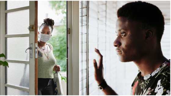 Nigerian woman deals with her husband, locks him up inside house, leaves with key