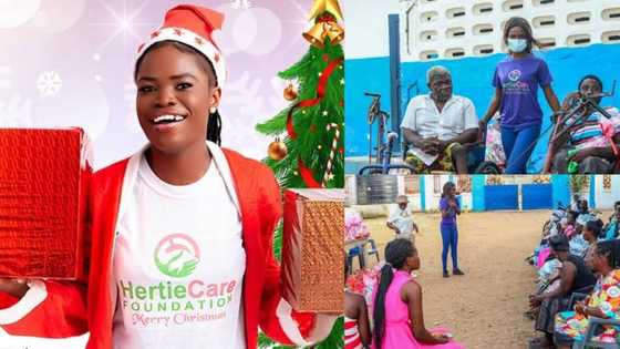 Ghanaian beauty queen gives disabled people & kids Christmas hampers