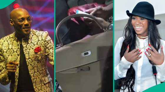 2Baba gifts wife Natasha Osawaru N50m Hermès bag, her reaction in romantic video trends